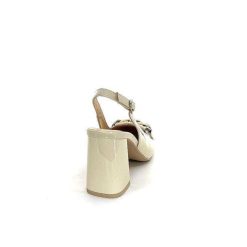 Nero Giardini Nero Giardini E409490 D711 Cuir Vernis Creme Escarpins