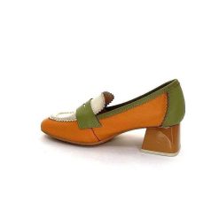 Hispanitas Hispanitas Chv 243277 Cuir Beige Orange Vert Mocassins