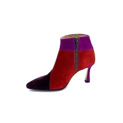 l'arianna L'Arianna Tr1672 Daim Prune Rouge Fushia Bottines