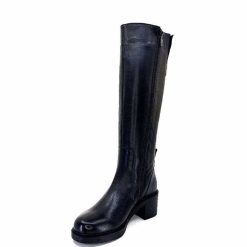 398-ivoire Ivoire 5282 Livv Cuir Noir Bottes