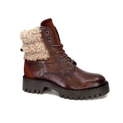 Ivoire0460a Ivoire Viyan Cuir Marron Bottines