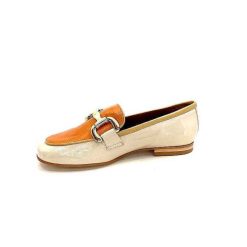 JHay Jhay 2213 Cuir Beige Orange Mocassins