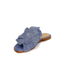 Ivoire0467a Fiorina S189714 Textile Denim Mules