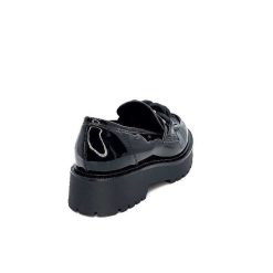 Ivoire0130a Ivoire 1M4158 Cuir Vernis Noir Mocassins