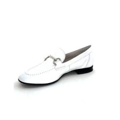 Ivoire0236a Ivoire 54564Dl Cuir Blanc Mocassins