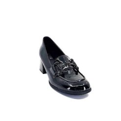 Ivoire0130a Ivoire 204823 Cuir Vernis Noir Mocassins