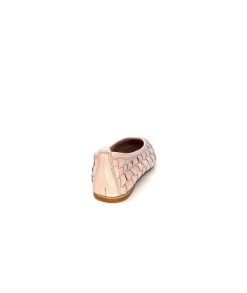 355-ivoire Ivoire 35.45.E201 Cuir Rose Ballerines