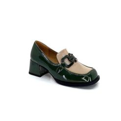 noa harmon Noa Harmon 9581-M01 Ben Cuir Vernis Vert Mocassins