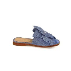 Ivoire0467a Fiorina S189714 Textile Denim Mules