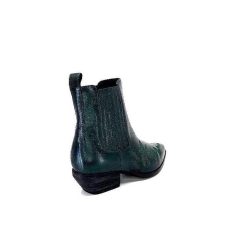 Ivoire0341a Ivoire Ar230 Cuir Metal Vert Bosco Bottines