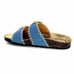 ciucani enrico Semerdjian Arona Textile Bleu Jeans Mules