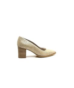 Myma Myma 6627/01 Cuir Beige & Or Escarpins