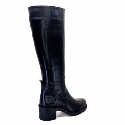 398-ivoire Ivoire 5282 Livv Cuir Noir Bottes