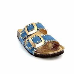 ciucani enrico Semerdjian Arona Textile Bleu Jeans Mules