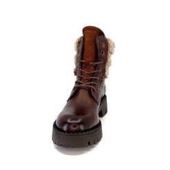 Ivoire0460a Ivoire Viyan Cuir Marron Bottines