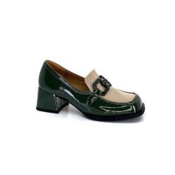 noa harmon Noa Harmon 9581-M01 Ben Cuir Vernis Vert Mocassins