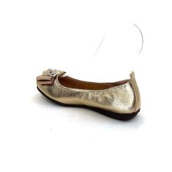 la ballerina La Ballerina L2 234 T Cuir Dore Bijoux Ballerines