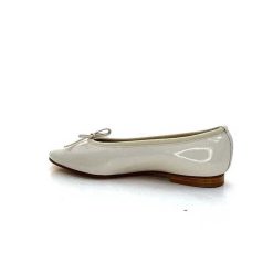 l'arianna L'Arianna 1705 Cuir Vernis Creme Ballerines