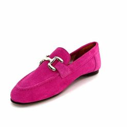 Ivoire0209b Ivoire 12807 Daim Fuchsia Mocassins