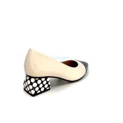 Dansi Dansi 5943 Cuir Creme Escarpins