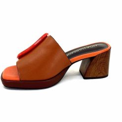 noa harmon Noa Harmon 9678M07 Cuir Multi Marron Orange Mules