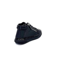 Ivoire0401a Ivoire 500-358 Cuir & Vernis Noir Baskets