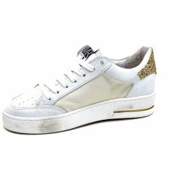 Semerdjian Semerdjian Smr Noubar 11464 Cuir Blanc Glitter Or Baskets