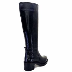 398-ivoire Ivoire 5282 Livv Cuir Noir Bottes