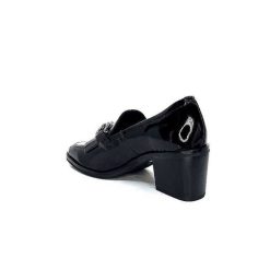 Ivoire0236a Ivoire 78006 Fortunato Cuir Vernis Noir Mocassins