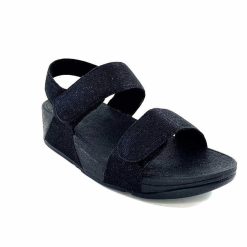 Fitflop Fitflop Ga2/90 Textile Glitter Noir Sandales