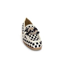 Softwaves Softwaves 8.3532-013 Cuir Noir Creme Mocassins