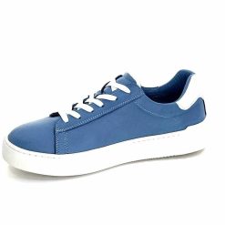 ivoire422 Ivoire 278 Cuir Bleu Baskets