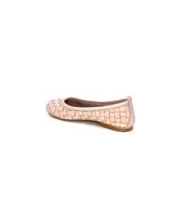 355-ivoire Ivoire 35.45.E201 Cuir Rose Ballerines