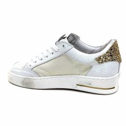 Semerdjian Semerdjian Smr Noubar 11464 Cuir Blanc Glitter Or Baskets