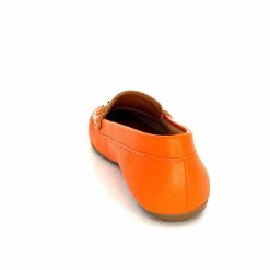 Ivoire0209b Ivoire 12052 Cuir Orange Mocassins