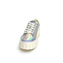 No Name No Name Play Sneaker W Cuir Argent Irise Baskets