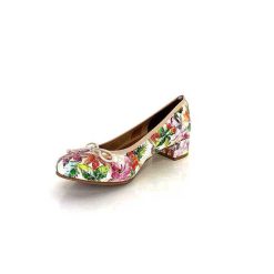 Ivoire0036a Ivoire Kat Azucena Cuir Imprime Multicolore Ballerines