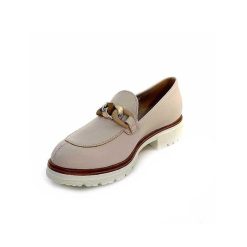 Ivoire0130a Ivoire 8B5118 Cuir Creme Mocassins