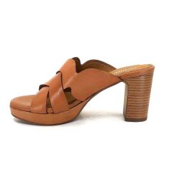 Ivoire0399a Ivoire 6080 Cuir Cuoio Mules