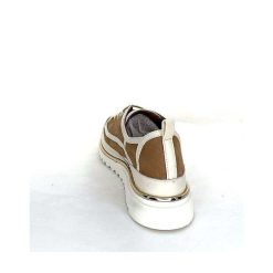 XSA Xsa 9951 Cuir Daim Beige Marron Baskets