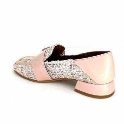 Philippe Morvan Philippe Morvan 5030 Pm01 Cuir & Textile Rose Mocassins