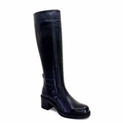 398-ivoire Ivoire 5282 Livv Cuir Noir Bottes