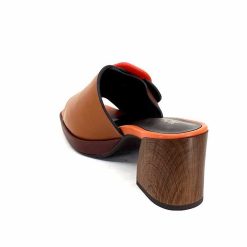 noa harmon Noa Harmon 9678M07 Cuir Multi Marron Orange Mules