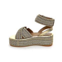 Ivoire0467a Fiorina S213 Flo 699 Raffia Dore Strass Plateformes