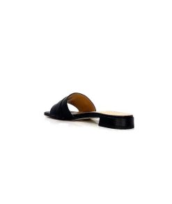 Ivoire0346a Ivoire 22682 Cuir Noir Mules