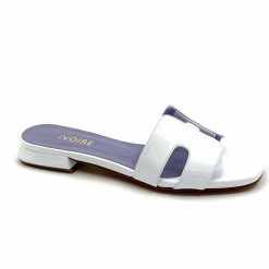 Ivoire0248 Ivoire 5237 Vernis Blanc Mules