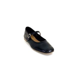 We Do Ivoire 55362 Cuir Noir Ballerines