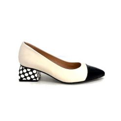 Dansi Dansi 5943 Cuir Creme Escarpins