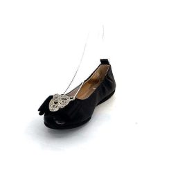 la ballerina La Ballerina N11-01 Cuir Noir Bijoux Ballerines