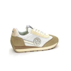 No Name No Name City Run Jogger W Daim Beige Textile Blanc Baskets